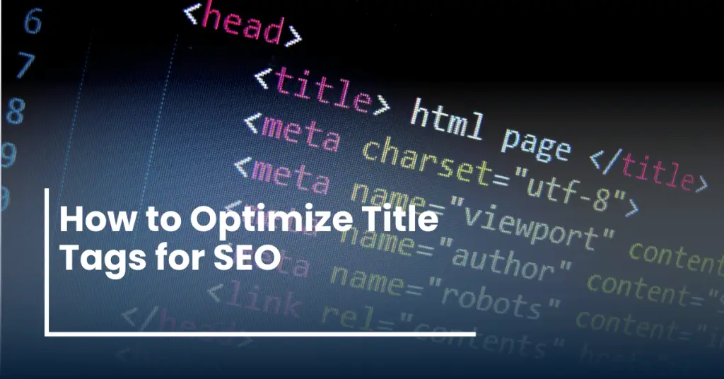optimize title tags SEO