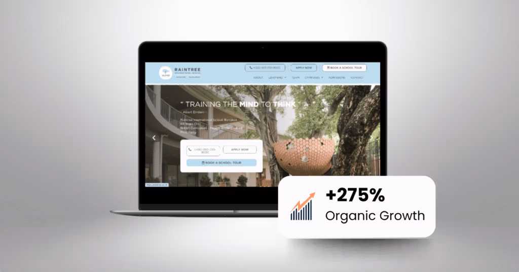 Raintree International school website SEO