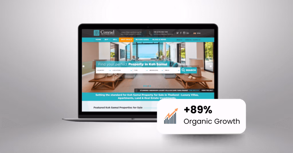 Conrad properties website SEO