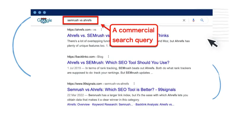 Commercial search